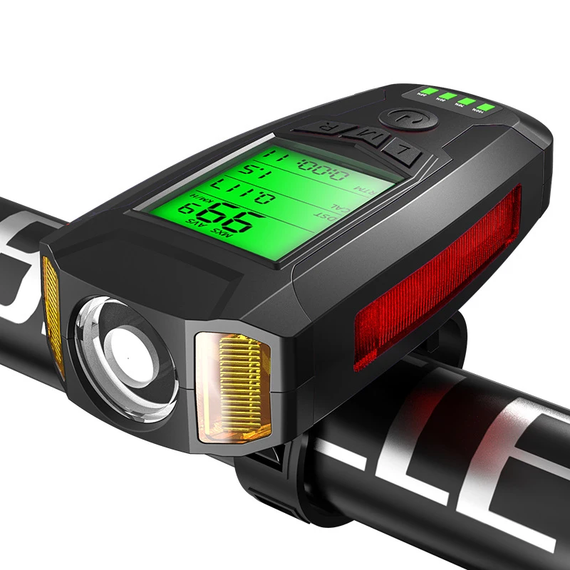 New 3 in 1 Front Bike Light USB Rechargeable Bicycle Lights IPX4 Waterproof Flas - £62.15 GBP