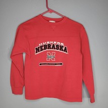 Lee Kids Sweatshirt Youth Medium 10-12 Nebraska Huskers Red Long Sleeve - £9.82 GBP