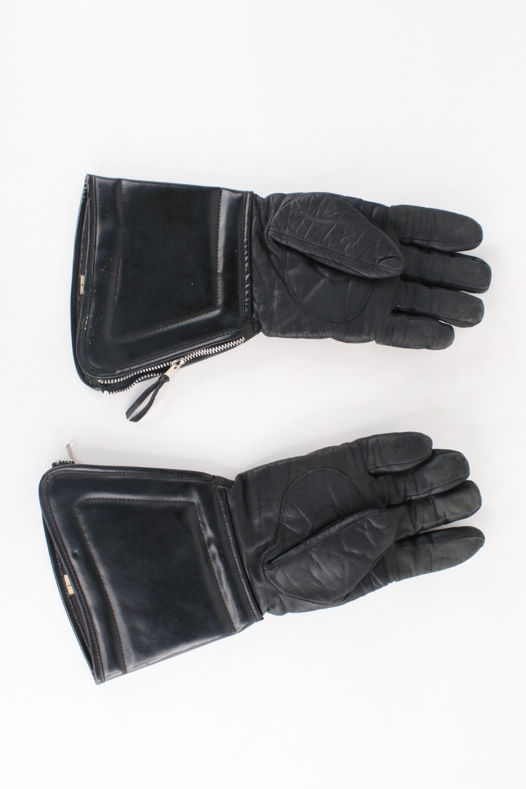 Vtg 70s Honda Racing Striped Insulated Leather Snowmobile Riding Gloves L USA Item image 2