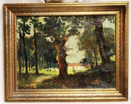 Joseph Raphael Oil on Canvas Forest Landscape - £2,602.66 GBP