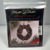Mill Hill Holiday Ornament H2 Wreath Counted Glass Bead 1990 KIT NEW - £5.48 GBP