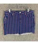 American Eagle Skirt Women&#39;s 16 Regular Hi-Rise Mini Striped Denim Super... - €12,81 EUR