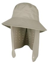 Kanut Sports Zion Performance Bucket Hat w/Detachable Sun Cape (Medium, Sand) - $35.50