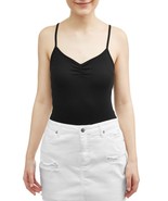 No Boundaries Women&#39;s Juniors Rib Cami Shirt 2XL (19) Black Cinched Neck - $183.09 MXN