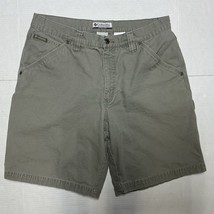 Columbia Sportswear Gray/Green Carpenter Baggy Cargo Shorts Mens Size 34... - $21.41