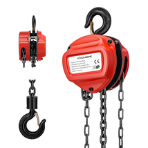 Heavy Duty Pulley Hoist with G80 Manganese Steel Chain, Manual Chain Fal... - $3,767.86 MXN