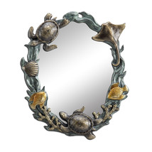 SPI Aluminum Turtles and Sealife Wall Mirror - £197.91 GBP