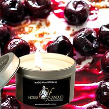 Cherry Musk Vanilla Eco Soy Wax Scented Tin Candles, Vegan Friendly, Hand Poured - £11.75 GBP+