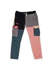 Stussy x Coursemys Corduroy Patchwork Multi Color Cargo Pant Size Men's ... - $52.92
