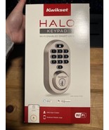 Kwikset Halo Keypad Wi-Fi Smart Door Lock, Satin Nickel, Open BUT NEW - $126.72