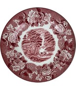 Vintage Enoch Woods Sons English Scenery Pink Red Transferware 1 Saucer - £3.91 GBP
