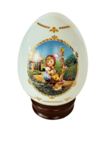 Danbury Mint Hummel Porcelain Egg figurine Goebel vtg Germany Apple Tree Girl W - £19.48 GBP