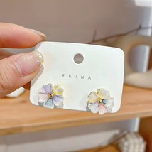 Post Korean Acrylic Color Flower Earrings Femininity Super Fairy Earring... - £6.40 GBP