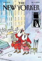 Greeting Cards New Yorker Holiday NYC 018 Singing Santas Booth December ... - $9.48