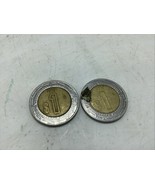 Lot of 2    2004 &amp; 2012 Mexico - 1 Peso - Bimetallic - World Coin - $148.93 MXN