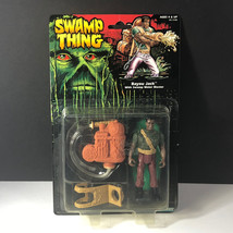 1990 Kenner Swamp Thing Action Figure Moc Heroes Bayou Jack Water Blaster Black - £43.02 GBP