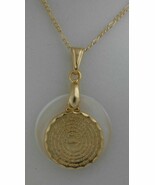 Our Father pendant with 20&quot; chain gold plated/Padre Nuestro dije y cadena - $16.11 CAD
