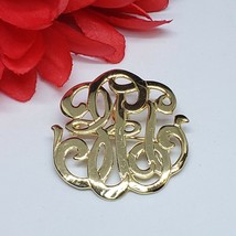 Signed Premier Designs Gold Tone Convertible Brooch Pin and Pendant - £14.33 GBP