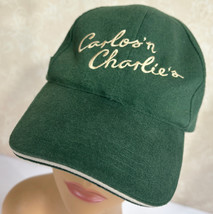 Carlos &#39;n Charlie&#39;s Restaurant Cozumel Mexico Green Strapback Baseball Cap Hat - £12.00 GBP