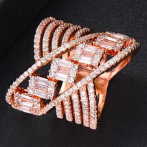 Unique Design New Trend Ring for Women Noble Symbol Daily Prom Party Show Bridal - £23.68 GBP