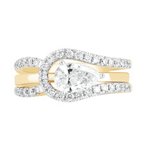 1.20 Carat Round Lab Grown Diamond Ring in 14K Yellow Gold for Women VVS-VS-FG - £880.34 GBP