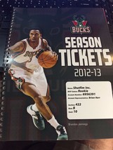 NBA 2012–13 Milwaukee Bucks Full Unused Ticket Stubs - £3.92 GBP