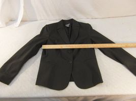 Adult Women's Investments 10 Black White Striped 2 Button Work Blazer 33977 - $18.78