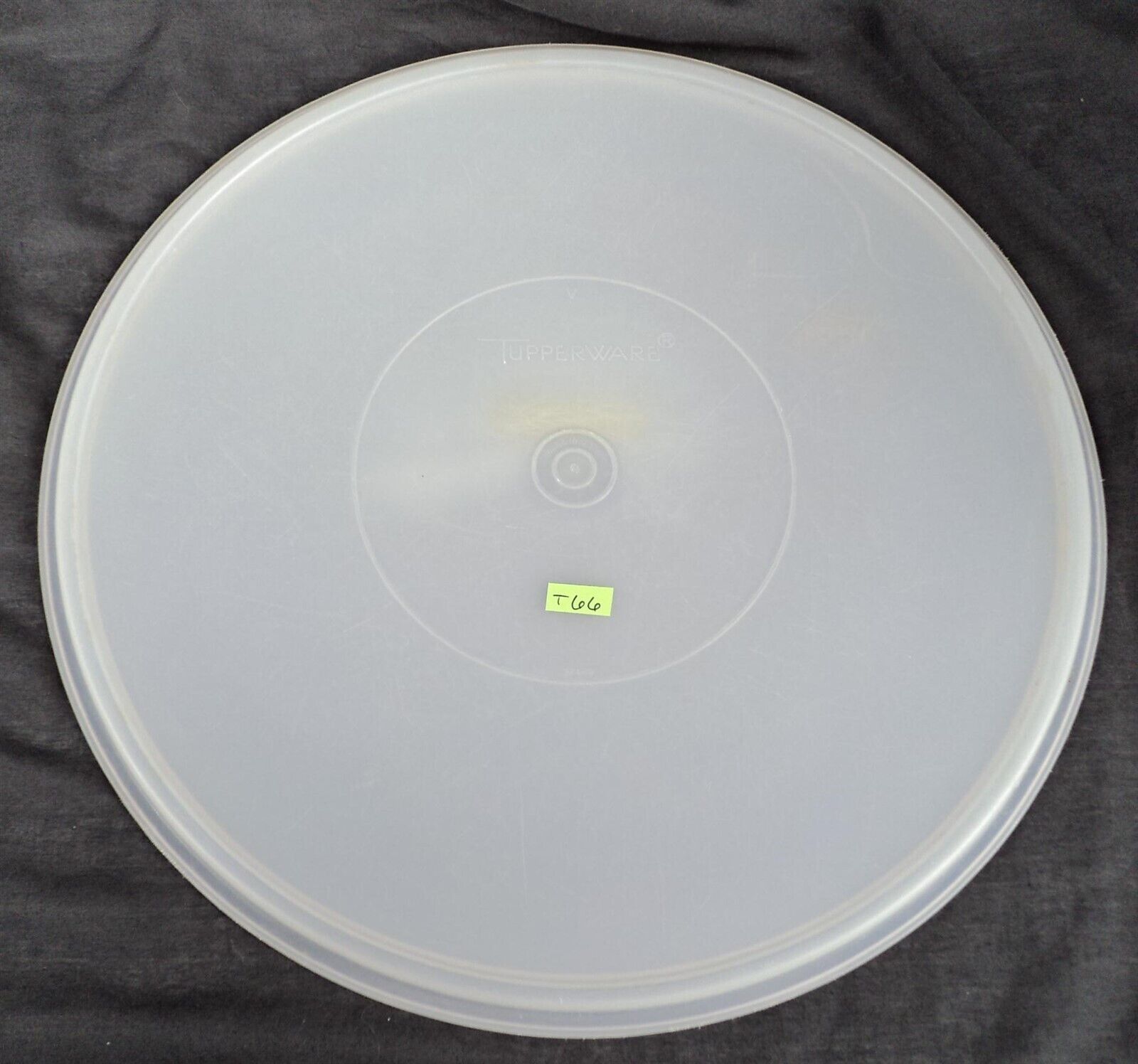 T66 Tupperware Replacement Round Container Lid - Clear Colorless - 12.75&quot; - $12.59