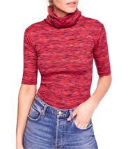 FREE PEOPLE Womens Top Sunshine Turtleneck Cosy Fit Multicolor Size XS OB863367 - £37.57 GBP