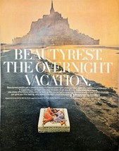 BEAUTYREST BY SIMMONS - Beautyrest-Overnight Vacation-1968 Vintage Print Ad - $15.40 CAD
