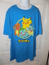 POKEMON THE FAB FOUR BLUE SHORT SLEEVE T-SHIRT SIZE L (14/16) KIDS NEW - $14.06