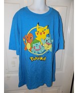 POKEMON THE FAB FOUR BLUE SHORT SLEEVE T-SHIRT SIZE L (14/16) KIDS NEW - $17.10