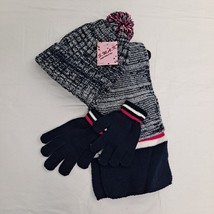 Scarf Toboggan Glove Set Pink Blue Youth - £11.07 GBP