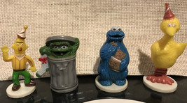4 Sesame St. Muppets Collector Birthday Cake Toppers Figures Cookie Monster asis - £8.36 GBP