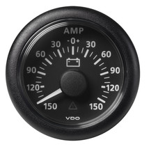 Veratron 52MM (2-1/16&quot;) ViewLine Battery Status Gauge -150/+150AMP - Black Dial  - £50.25 GBP