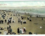 People Strolling on Revere Beach  Postcard  Massachusetts 1900&#39;s - $9.90