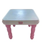 Little Tikes Tender Heart Country Kitchen Pink &amp; White Square Table for ... - $67.36 CAD