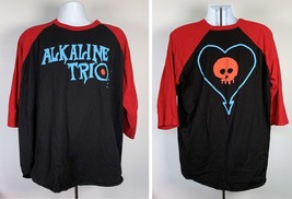 Alkaline Trio Chicago Punk Band Raglan Baseball T Shirt Mens XXL Atom Willard - £55.62 GBP