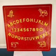 Vintage 1960s Childs Red Alphabet and Number Board - £23.57 GBP