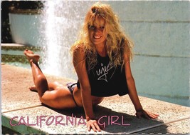 California Girl Blonde Postcard Risque 90&#39;s 80&#39;s Pinup  - £8.88 GBP