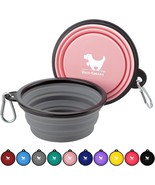 Collapsible Dog Bowls for Travel 2 Pack Dog Portable Water Bowl for Dogs... - £16.45 GBP