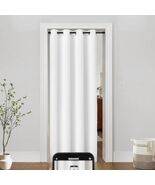 48x80 White Folding Accordion Door, Room Divider, Closet Curtain, Semi-S... - $61.53 CAD