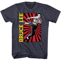 Bruce Lee Hypnotic Kick Men&#39;s T Shirt Kung Fu Legend Martial Arts - £22.34 GBP+