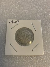 1929 Canada 5 Cents Nickel King George V  Canadian Coin - £1.40 GBP