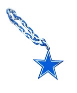 Dallas Cowboys 8x5 Custom Blue Pendant Chain New Jumbo Size Plastic 15&quot; ... - $27.00