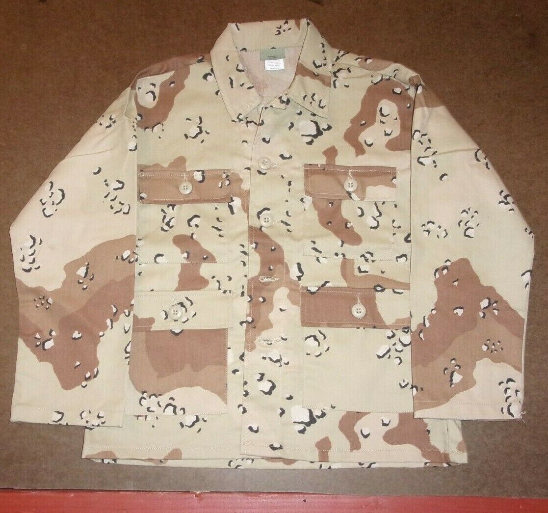 NEW YOUTH CAMO AIRSOFT HUNT HALLOWEEN OIF I 6 CHOCOLATE CHIP JACKET CHES... - $17.02