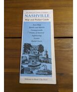 The Official 1991 Chamber Of Commerce Nashville Map And Pocket Guide Bro... - €15,40 EUR