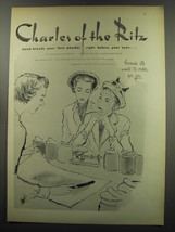 1949 Charles of the Ritz Face Powder Ad - Charles of the Ritz hand-blends - $18.49