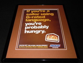 2010 Snickers Satisfies Framed 11x14 ORIGINAL Vintage Advertisement - £27.68 GBP