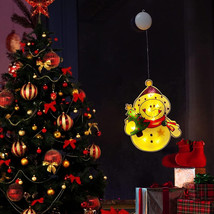 Window Christmas Hanging LED Light Ornament Suction Cup Battery Home Decor - £9.51 GBP